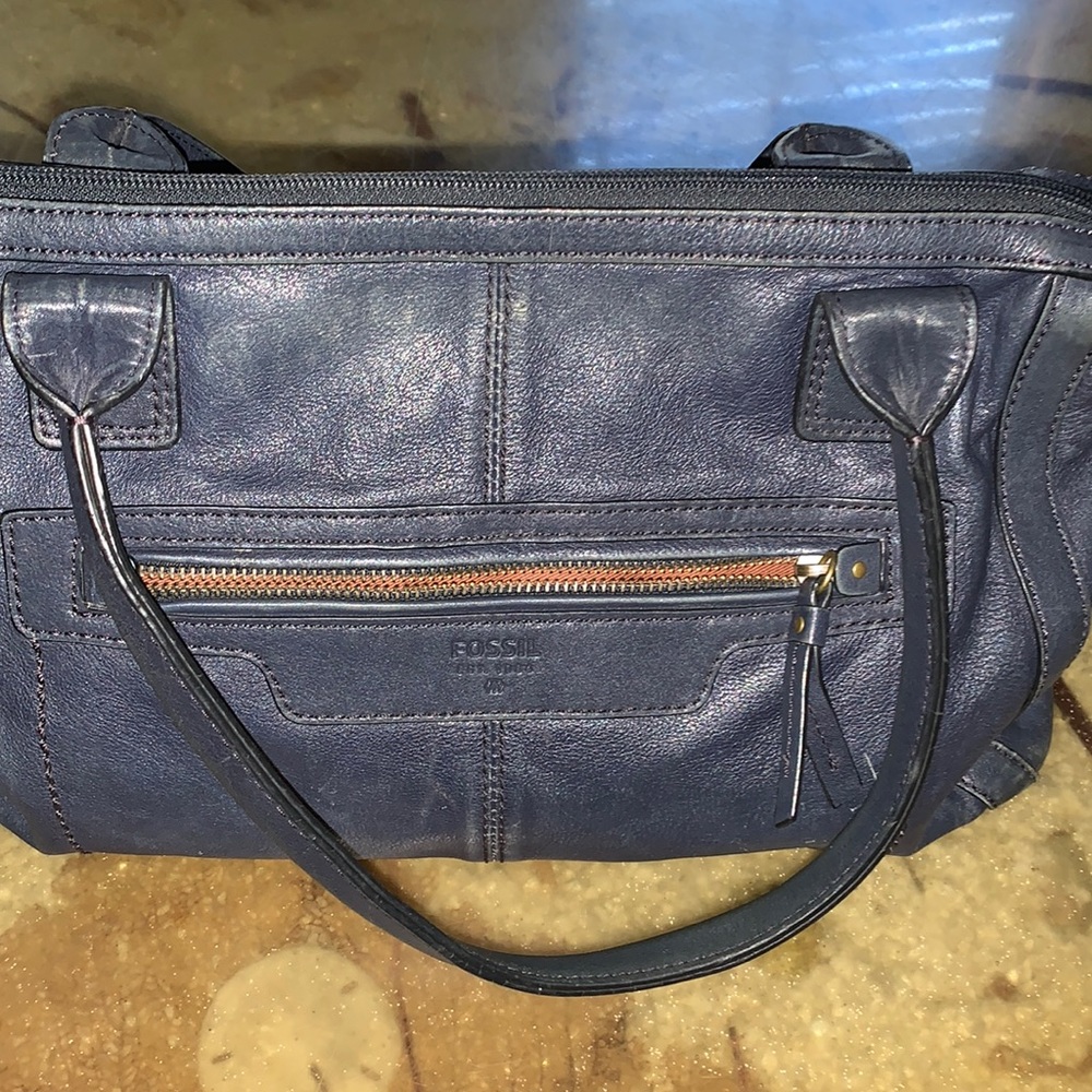 Blue fossil handbag